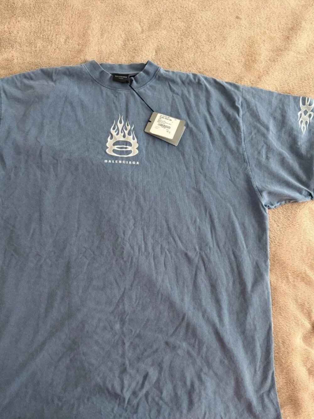 Balenciaga T-shirt in washed out grey